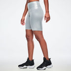 Dale-Z High Waisted Biker Short - Silver Z1B000915