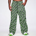 Dale-Z Woven Oversized Cargo Pants - Green/Black Z1B000924