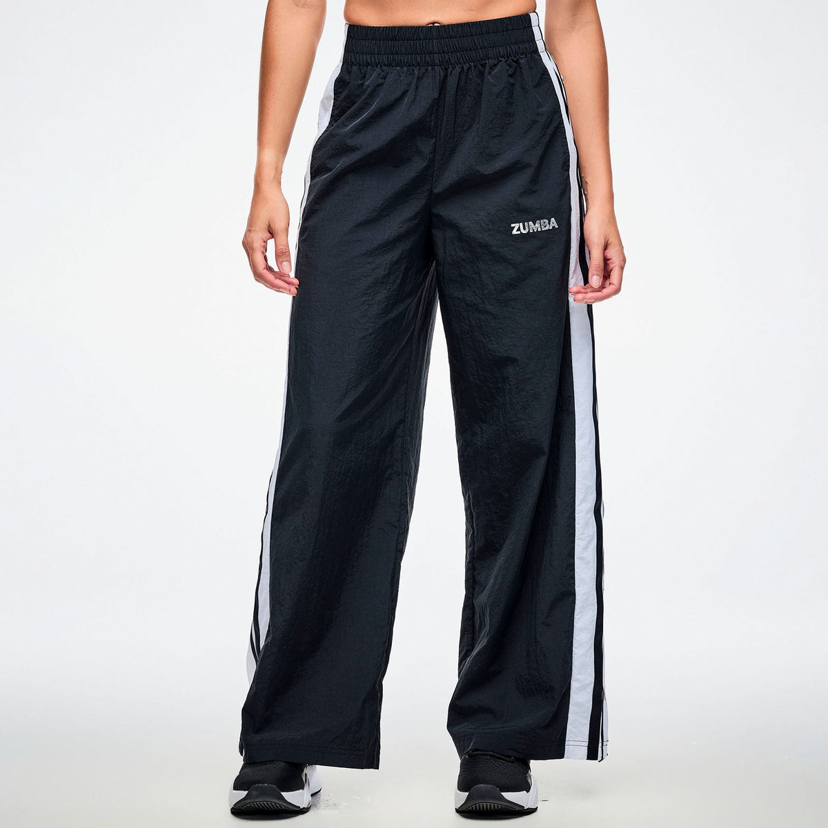 Dale-Z High Waisted Pants With Side Snaps -  Bold Black Z1B000927