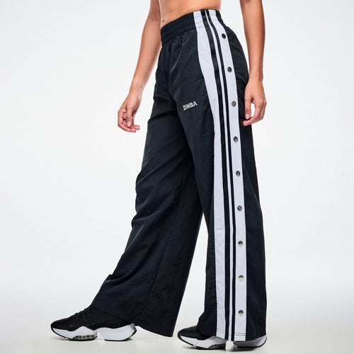 Dale-Z High Waisted Pants With Side Snaps -  Bold Black Z1B000927