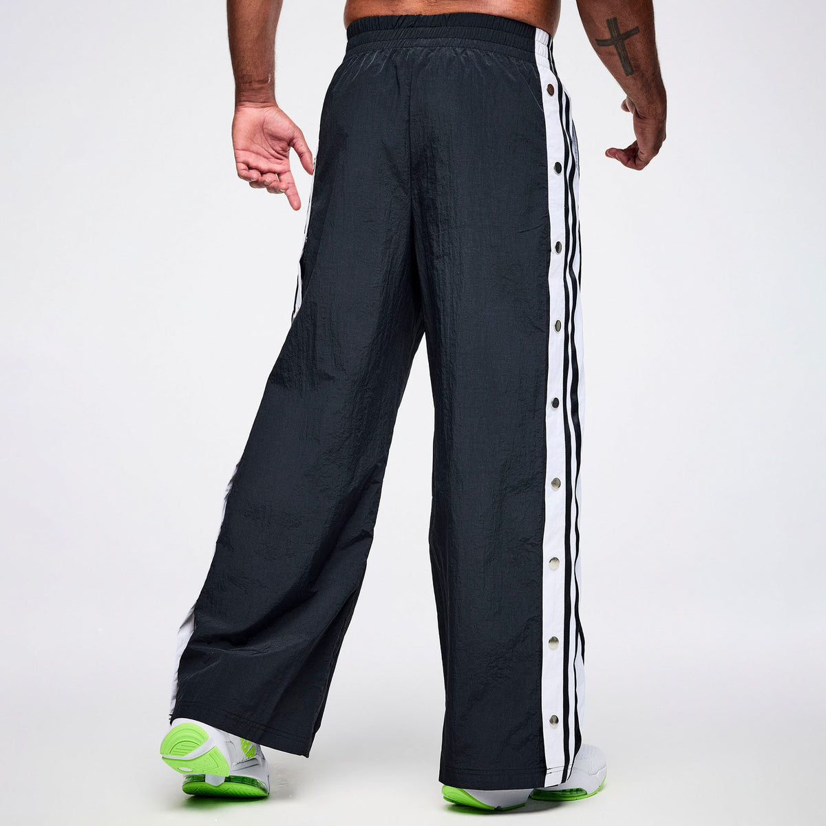 Dale-Z High Waisted Pants With Side Snaps -  Bold Black Z1B000927