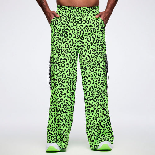 Dale-Z High Waisted Woven Cargo Pants - Green/Black Z1B000929