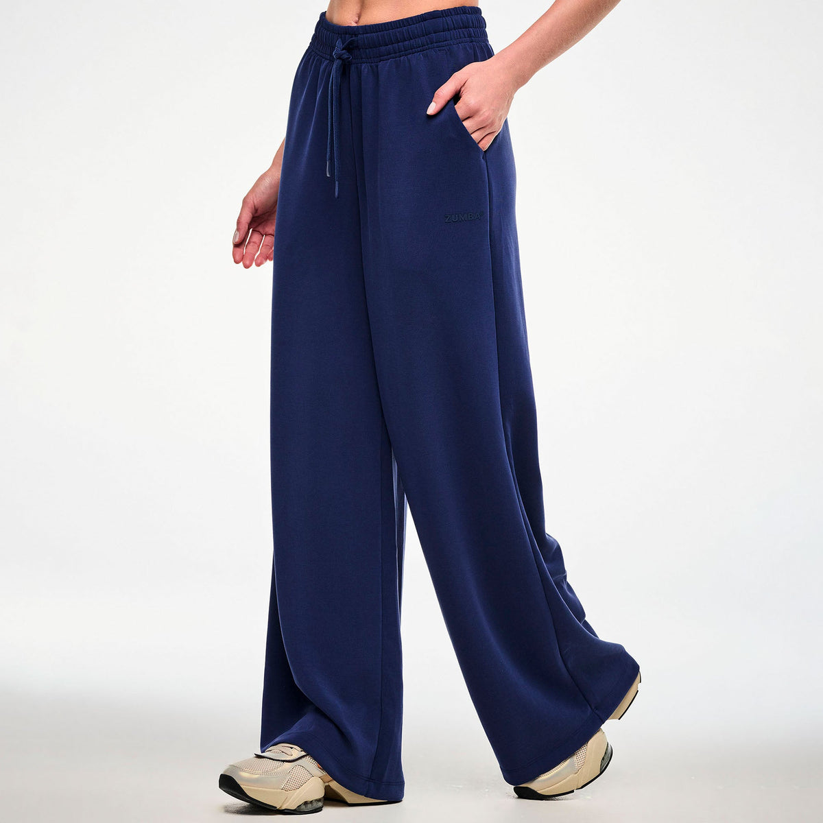 Zumba Modal High Waisted Pants - Let's Go Indigo / Teal Tango Z1B000935