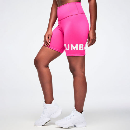 Color Spree High Waisted Biker Shorts - Back to the Fuchsia Z1B000942