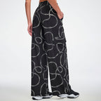 Dale-Z Woven Cargo Pants - Black/Silver Z1B000963