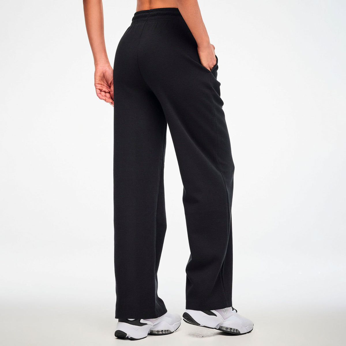 Zumba Basic Waffle Track Pants - Bold Black Z1B001006