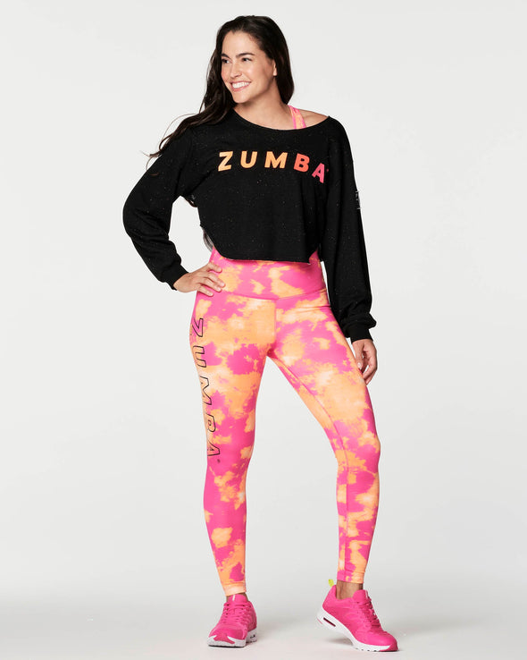 Zumba Move Crop Sweatshirt - Bold Black Z1T000370
