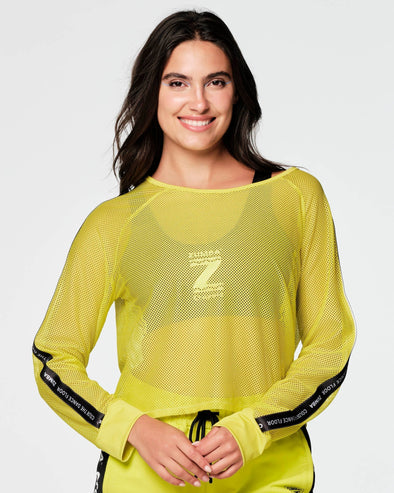 Zumba X Crayola Color The Dance Floor Mesh Pullover -  Keep Moving Forward Z1T000392