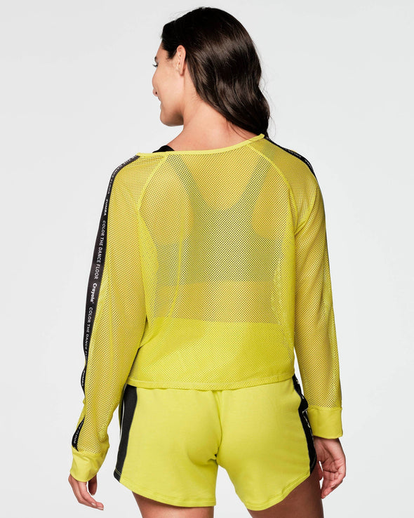 Zumba X Crayola Color The Dance Floor Mesh Pullover -  Keep Moving Forward Z1T000392