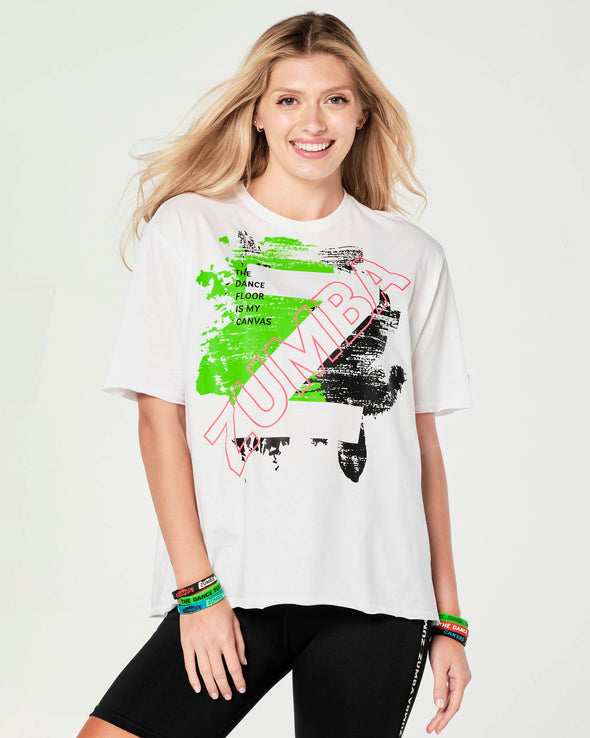 Free To Create Boxy Top -  Wear It Out White Z1T000433