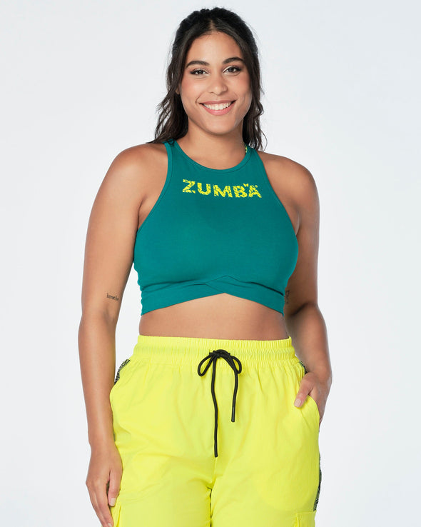 Zumba Transform Crop Tank - Totally Turquoise Z1T000448