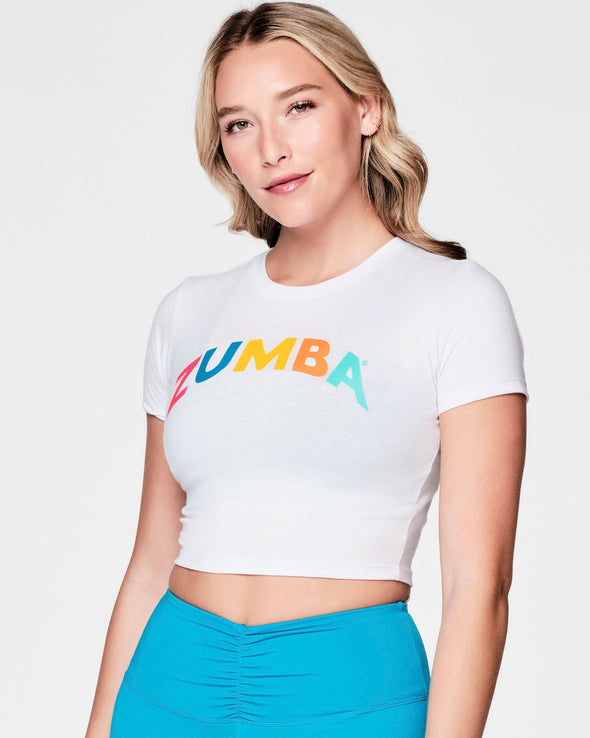 Zumba Beach Bash Crop Top - Wear It Out White Z1T000552