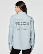 Zumba Shine Button Down - Denim Z1T000558