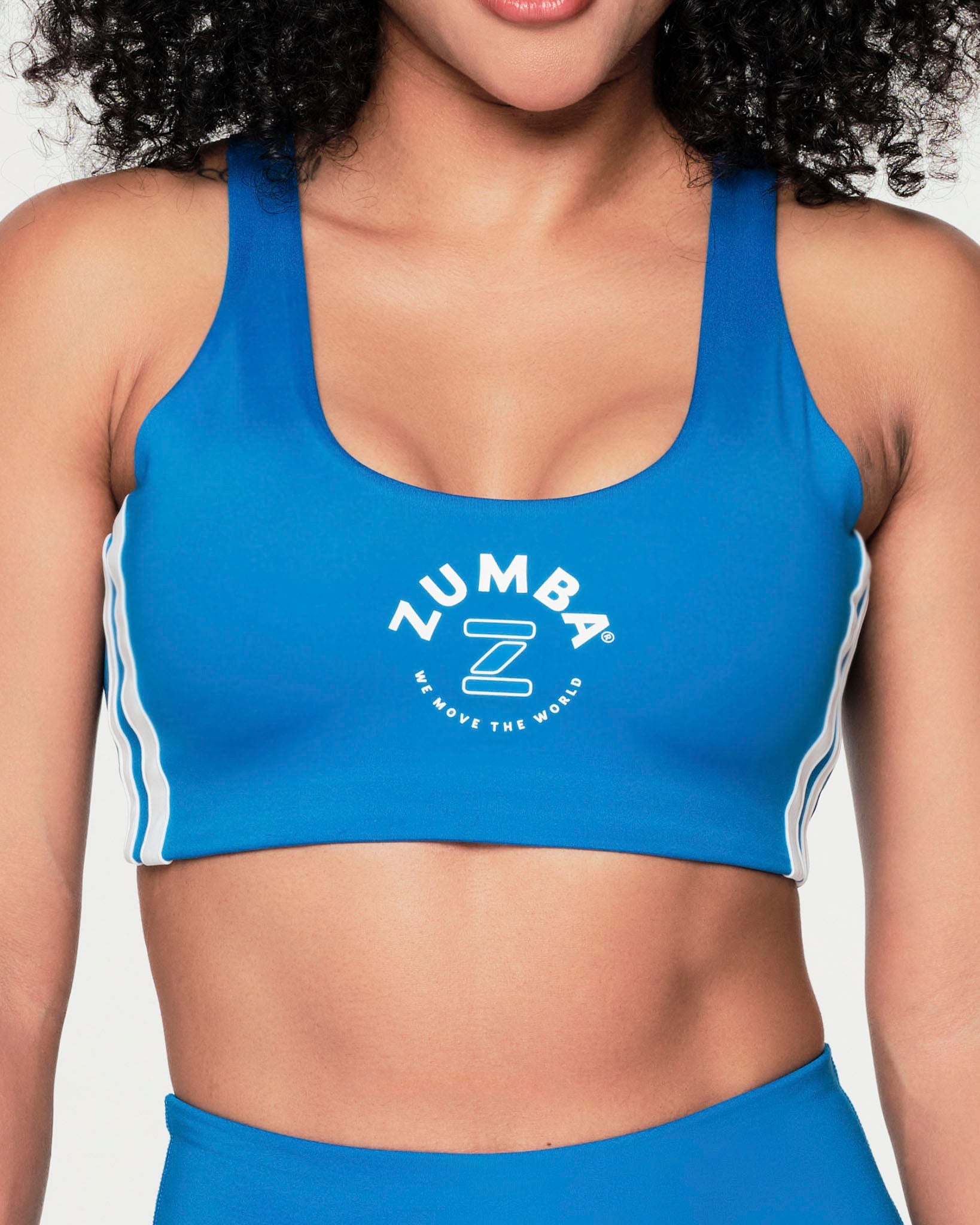 Zumba Wimens Sports Bra Blue Size S