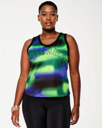 Zumba Tropidelic Mesh Tank -  Totally Turf  Z1T000598