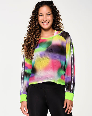 Zumba Tropidelic Mesh Pullover -  MULTI Z1T000607