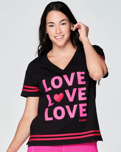 Zumba Love Top -  Bold Black Z1T000611