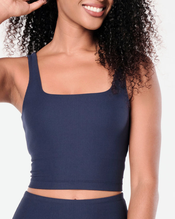 Zumba Prep Crop Tank With Shelf Bra - Bold Black / Very Verde / Let's Go Indigo / Pink Happy Z1T000671