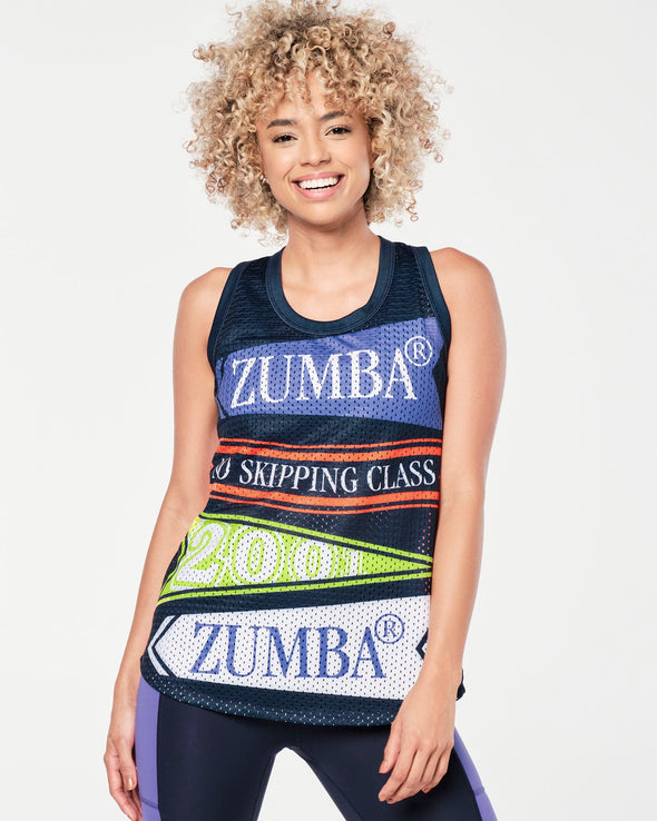 Zumba Prep Basketball Tank - Let's Go Indigo Z1T000673