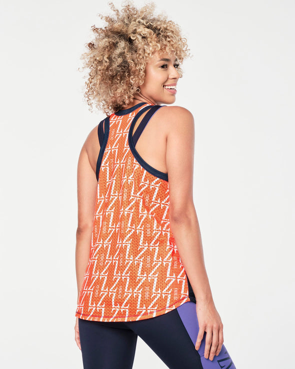 Zumba Prep Basketball Tank - Let's Go Indigo Z1T000673