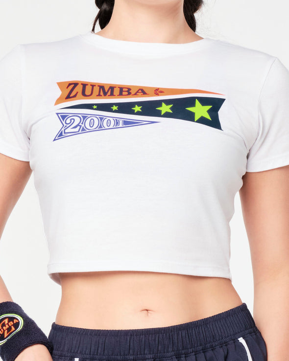 Zumba Prep Fitted Crop Top - Wear It Out White Z1T000675