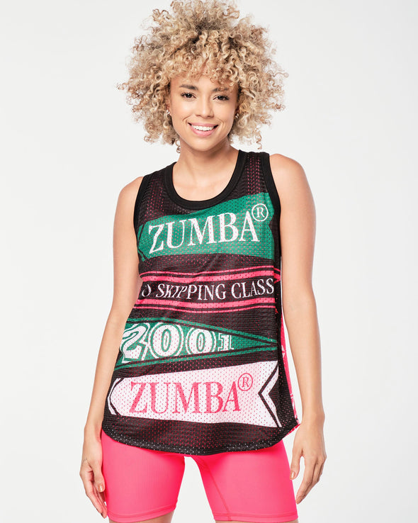 Zumba Prep Basketball Tank - Bold Black Z1T000693