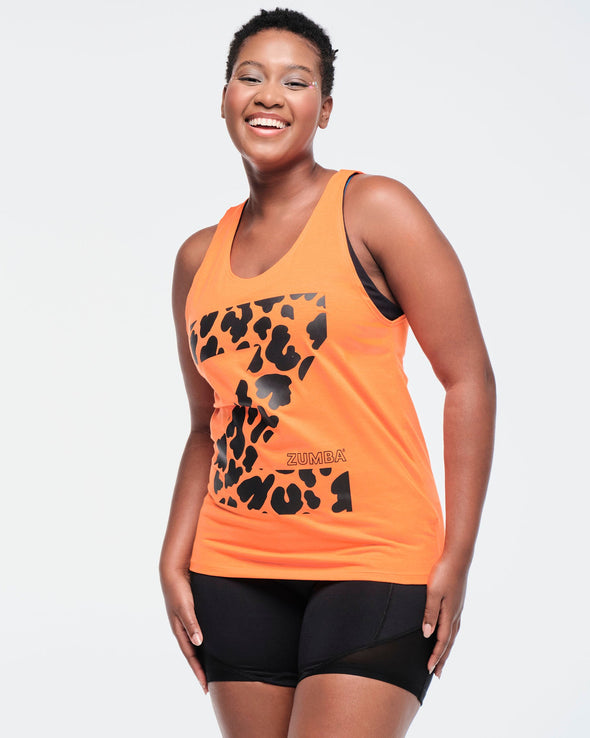 Funscape Loose Tank - Orange You Hot  / Purple Pop Z1T000706