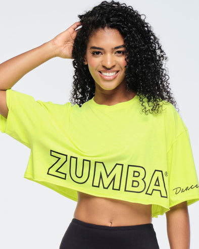 Funscape Boxy Ultra Crop Top - Caution Z1T000711