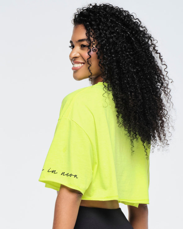 Funscape Boxy Ultra Crop Top - Caution Z1T000711