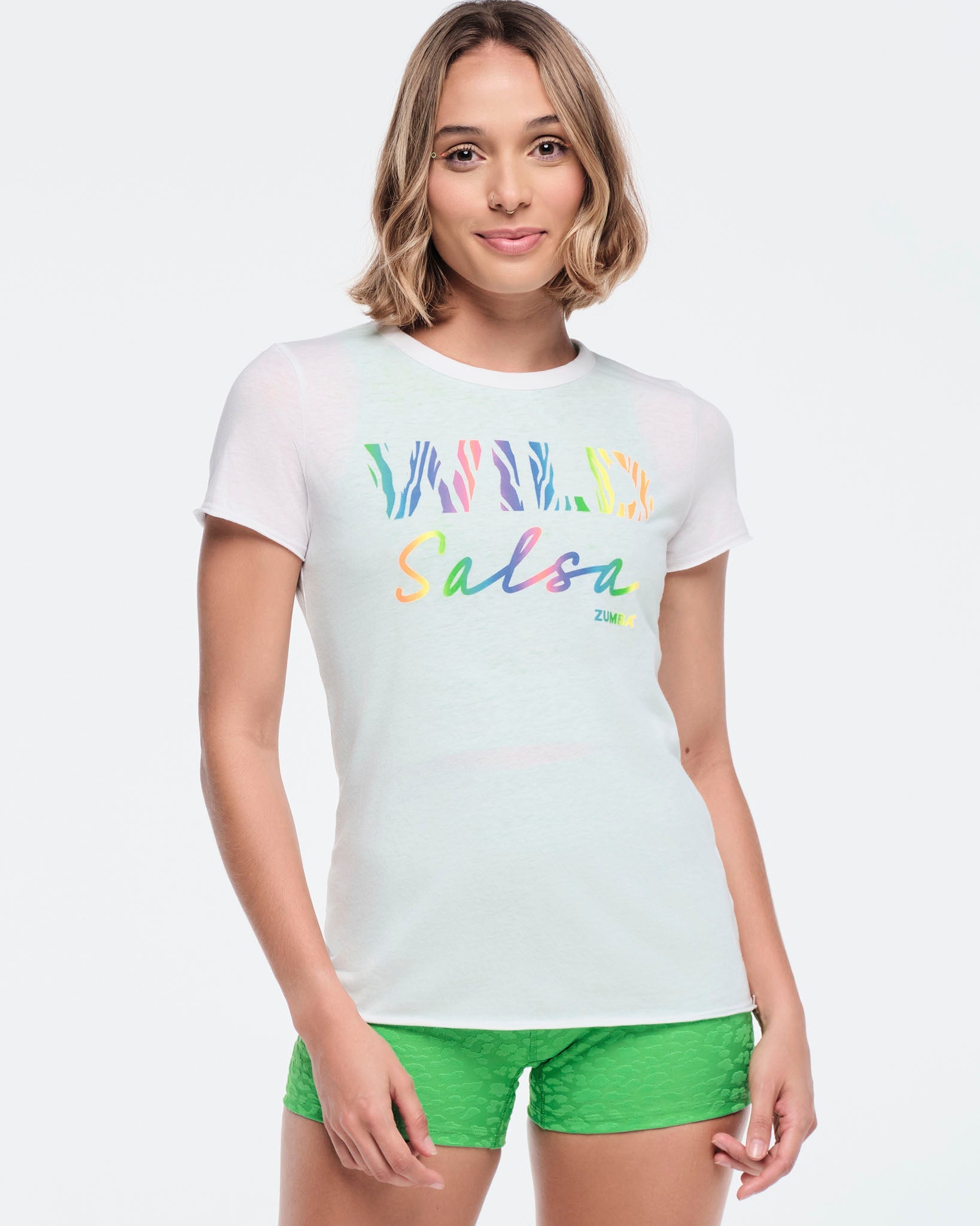 トップス laubeblanc Soft touch Logo T-shirts Funscape Crew Neck Tee With Back Slashes - Wear It Out White