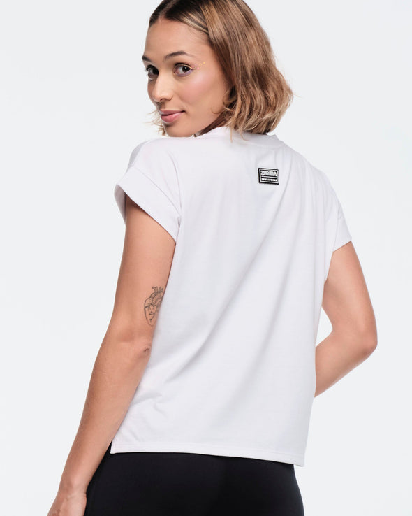 Funscape Crew Neck Top - Bold Black / Wear It Out White Z1T000716