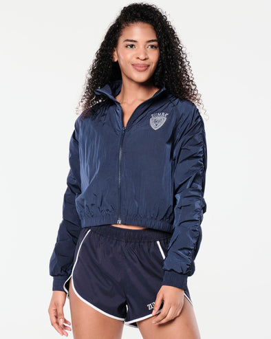 Zumba Prep Crop Woven Jacket - Let's Go Indigo Z1T000726