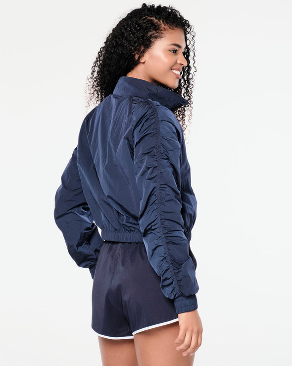 Zumba Prep Crop Woven Jacket - Let's Go Indigo Z1T000726