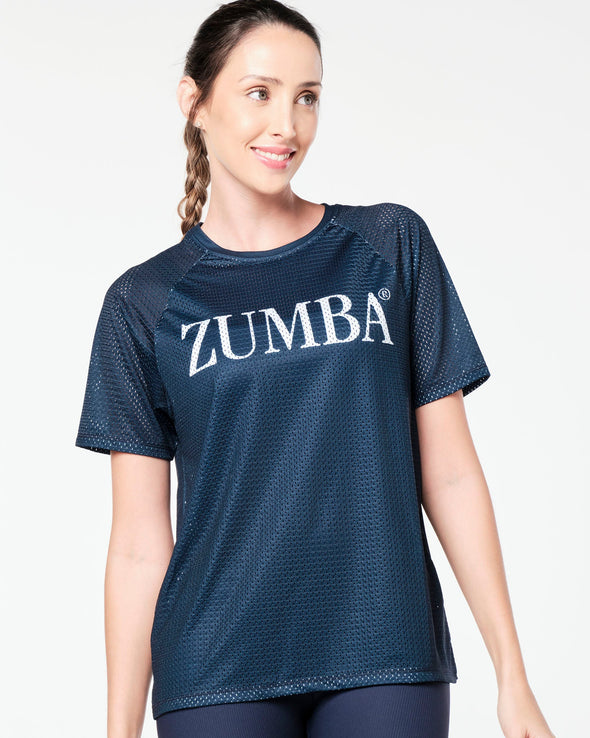 Zumba Prep Mesh Top - Bold Black / Very Verde / Let's Go Indigo / Pink Happy Z1T000730