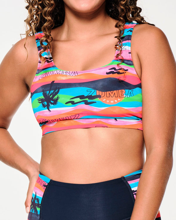 Zumba Sun And Swim Bra - All Out Aqua Z1T000732