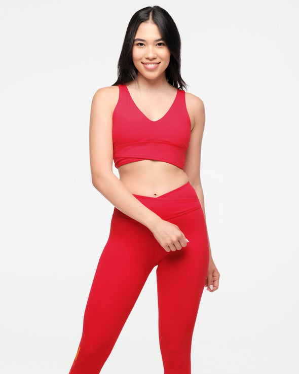 Zumba Explore Crossover Waistband Bra - Sea Me Stuntin' / Viva La Red Z1T000734