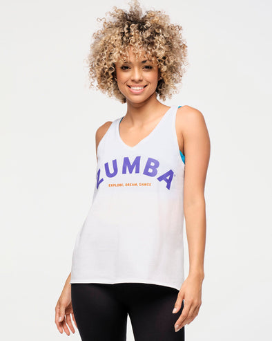 Zumba Explore Tank - Wear It Out White Z1T000738