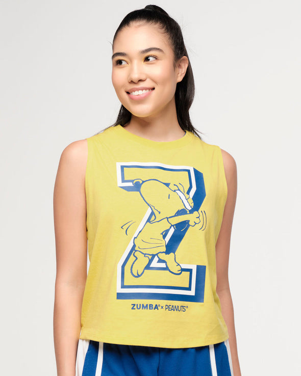 Zumba X Peanuts Loose Muscle Tank - Mell-Oh Yellow / Wear It Out White Z1T000770