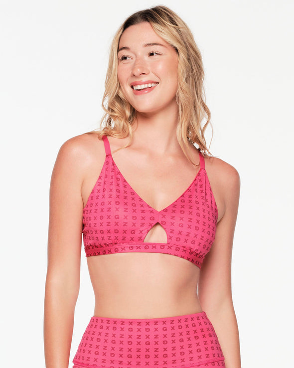 ZW X GW Strappy Bralette - Berry / Cali Sunset Z1T000786