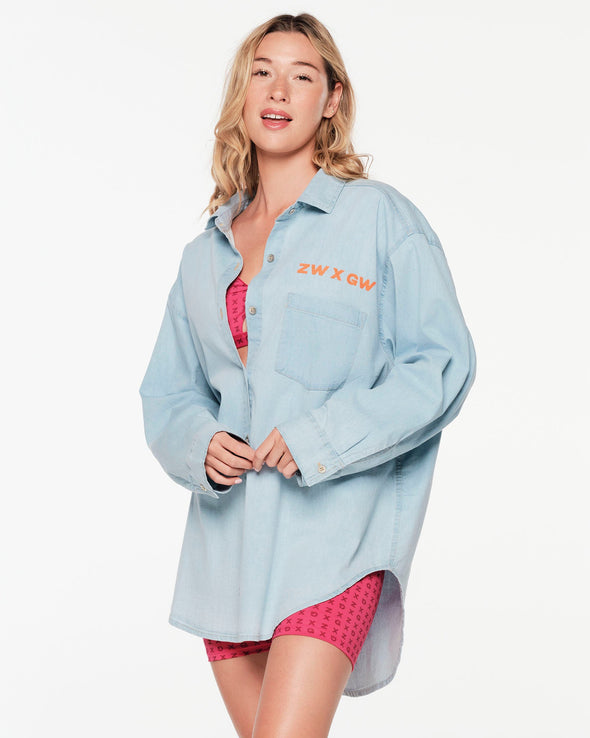 ZW X GW Oversized Button Down - Denim Z1T000796