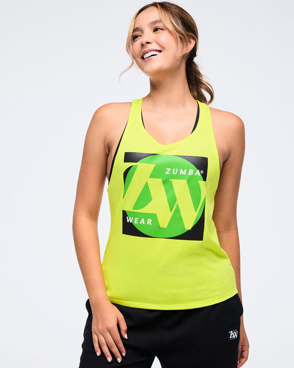 Zumba Haus Loose Tank - Lemon Z1T000825