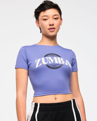 Zumba Haus Fitted Crop Top - Orbit Z1T000830