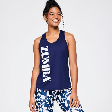 Zumba Out Loud Easy Racerback - Let's Go Indigo Z1T000854