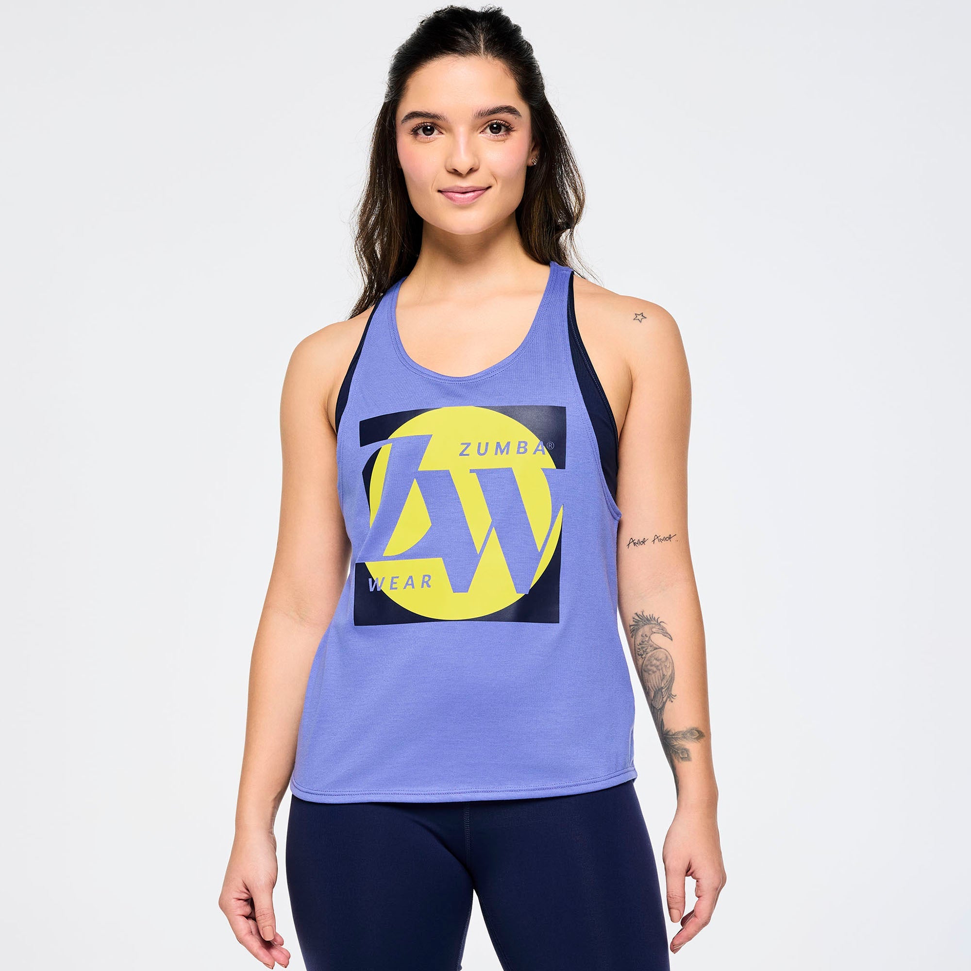 国内発送 ズンバ Out Loud Loose Tank With Round Hem Orbit Zumba Out Loud Loose Tank With Round Hem - ORBIT Z1T000855