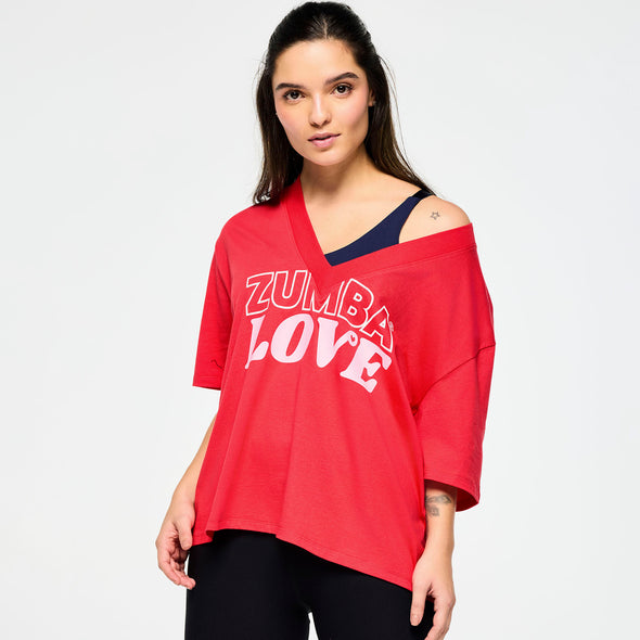 Zumba XO Love Top - Cherry Z1T000876