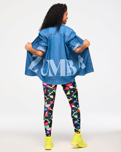 Zumba Haus Button Down - Denim Z1T000877