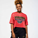 Victory Mesh Boxy Crop Top - Cherry / Orange You Hot Z1T000893