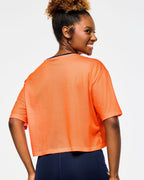 Victory Mesh Boxy Crop Top - Cherry / Orange You Hot Z1T000893
