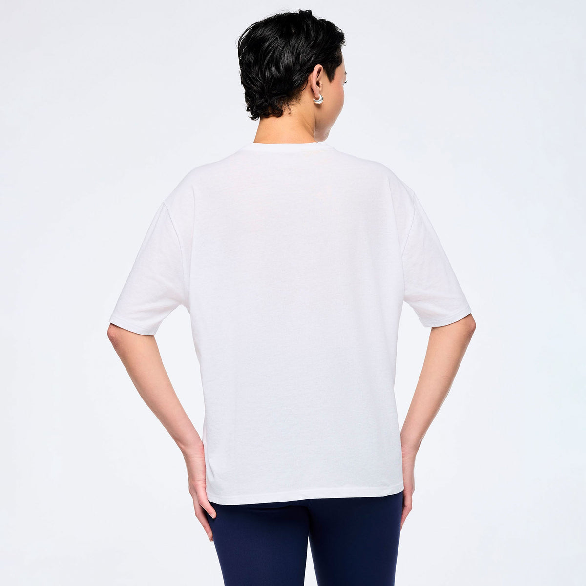 Victory Boxy Top With Turnback Hems - Wear It Out White Z1T000903