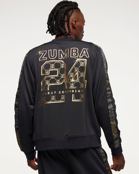 Zumba Runway Knit Track Jacket - Bold Black Z1T000915